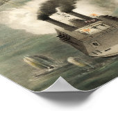 Poster Capture Du Fort Henry Par Union Ironclads - 1862 (Coin)