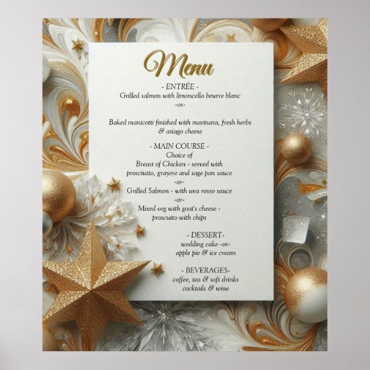 Poster Capturer Art Hiver Scène & Cristaux de neige et de (Devant)