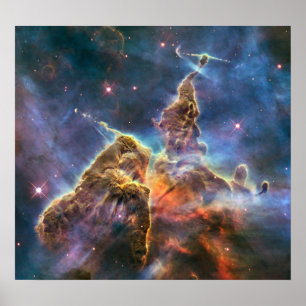 Poster Captures de Hubble vue sur la "montagne mystique"