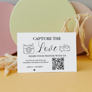 Poster Capturez le Carte photo de carte de code QR Love M