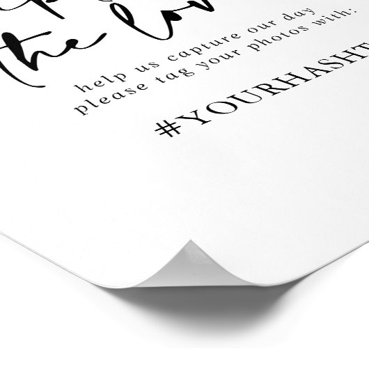 Poster Capturez le hashtag Amour (Coin)