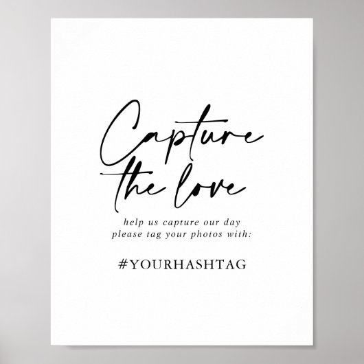 Poster Capturez le hashtag Amour (Devant)