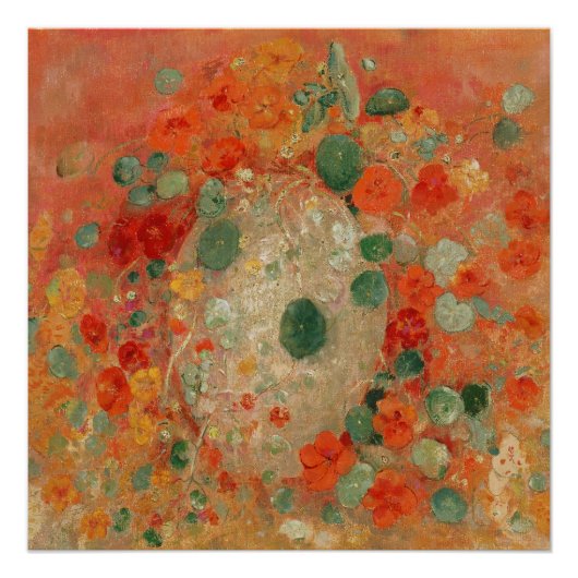 Poster Capucines par Odilon Redon (Devant)