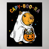 Poster Capy-boo-ra Cappy Halloween Funny Capybara Costume (Devant)