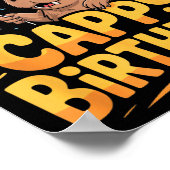 Poster Capybara Animal Lover Fun Cappy Birthday Party Sup (Coin)