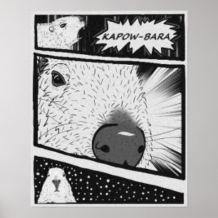 Poster Capybara Anime