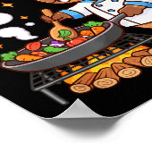 Poster Capybara Chef 67 Six Seven Funny Brain Rot Meme Gr (Coin)