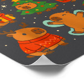 Poster Capybara Christmas Shirt, Funny Capy Holidays  (Coin)