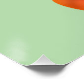 Poster Capybara Doux et Mignon avec Orange | Kawaii Anima (Coin)