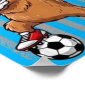 Poster Capybara faisant le dab Funny garçons filles enfan (Coin)