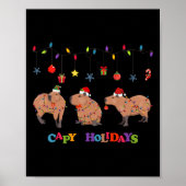 Poster Capybara Joyeux Noël (Devant)
