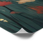 Poster Capybara Love - Un moment de pré romantique (Coin)