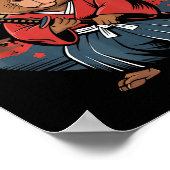 Poster Capybara Samouraï Japonais (Coin)