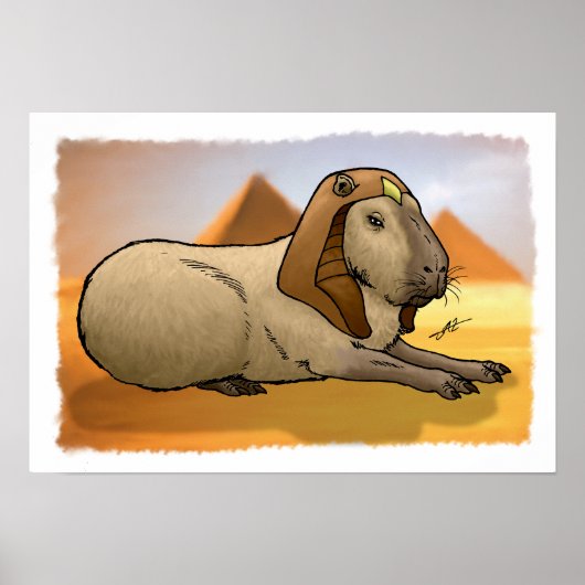 Poster Capybara Sphinx (Devant)