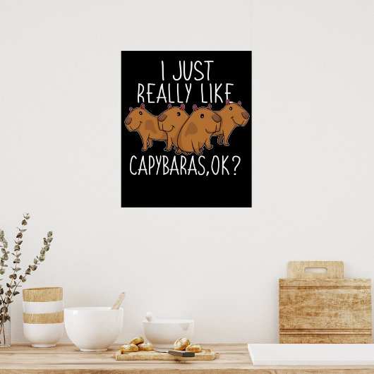 Poster Capybara Venin (Cuisine)