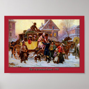 Poster Car 1795 de Noël par la copie de Jean Léon Ferris