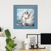 Poster Car il commandera ses anges à ton sujet. (Bureau à domicile)