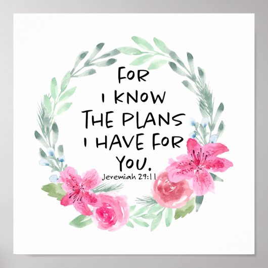 Poster Car je connais les plans que j'ai pour vous (Devant)