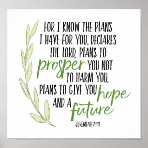 Poster Car je connais les plans que j'ai pour vous Imprim