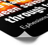 Poster Car par grâce vous avez été sauvés par la foi (Coin)