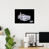 POSTER CAR TOON BMW (Bureau à domicile)