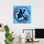 Poster Caractère chinois Wu pour "Martial" (Bureau à domicile)