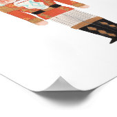 Poster Caractère de ballet de craquelette (Coin)