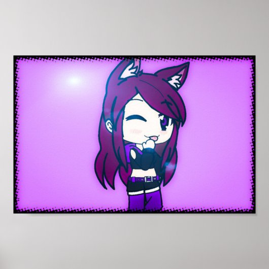 Poster Caractère de vie de mignonne gatcha (Devant)