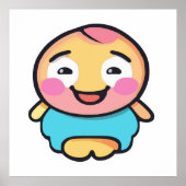 Poster Caractère Kawaii adorable - Carton mignon (Devant)