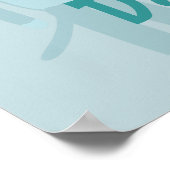 Poster Caractères de dessin de singe à sabot épopée rétro (Coin)