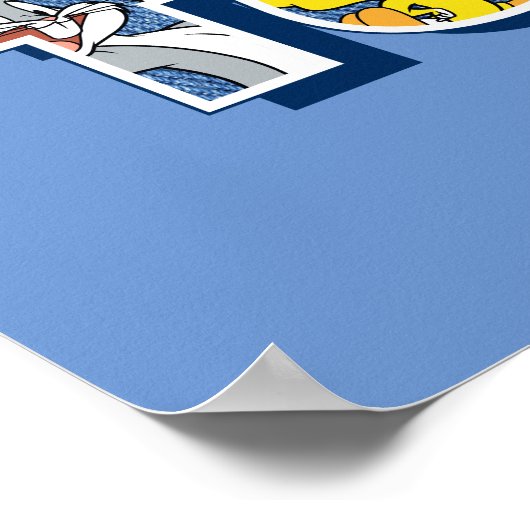 Poster Caractères LOONEY TUNES™ en lettres (Coin)