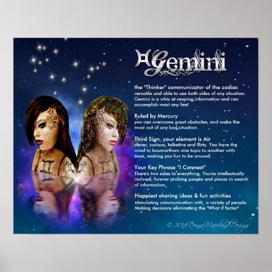 Poster Caractéristiques de Gemini (Devant)