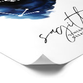 Poster Caractéristiques de la constellation de Sagittaire (Coin)