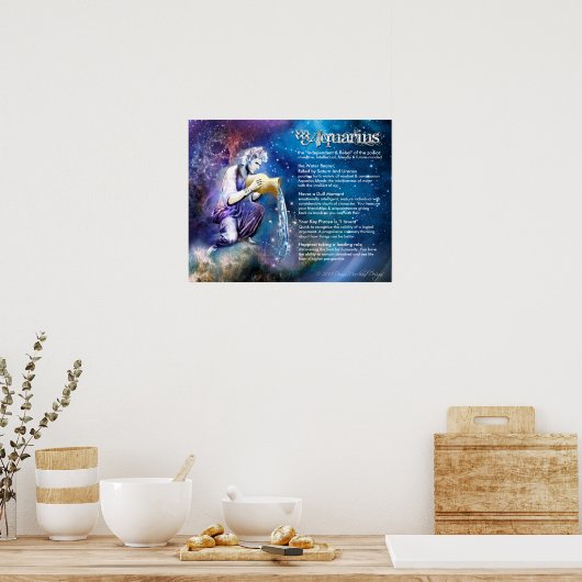 Poster Caractéristiques de l'Aquarius (Cuisine)
