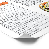 Poster Caractéristiques des cinq éléments de la MTC (Coin)