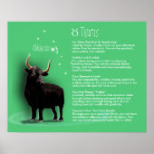Poster Caractéristiques du Taurus (Devant)