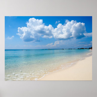 Poster Caraïbe - Seven Mile Beach - Cayman Islands