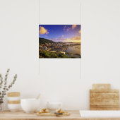 Poster Caraïbes, Antilles françaises, St. Martin. (Cuisine)