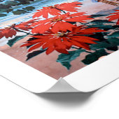 Poster Caraïbes, bateau de croisière, voyage vintage (Coin)