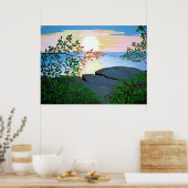 Poster Caraïbes - Coucher de soleil jamaïcain (Cuisine)