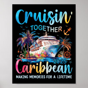 Poster Caraibes Croisière Famille Vacances 2025 Croisin’