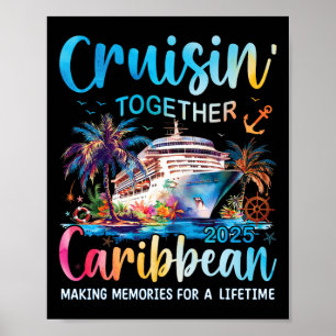 Poster Caraibes Croisière Famille Vacances 2025 Croisin’