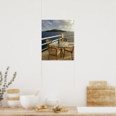 Poster Caraïbes, Îles Vierges américaines, St. Thomas. Vu (Cuisine)