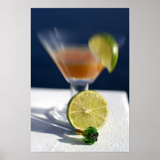 Poster Caraïbes, îles Vierges. punch au rhum tropical, (Devant)