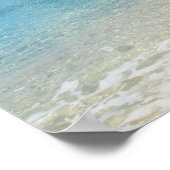 Poster Caraïbes - Plage de Seven Mile - Îles Caïmans (Coin)