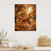 Poster Caramel Fox Orchard Run (Cuisine)