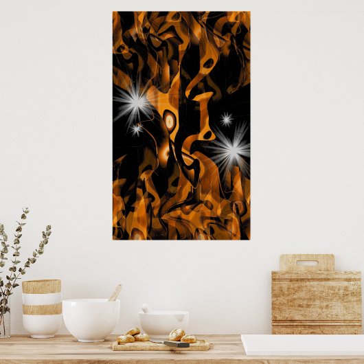 Poster Caramel World (Keuken)