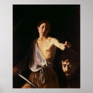 Poster Caravage - David avec la tête de Goliath 1610