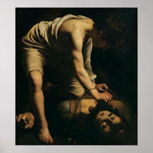 Poster Caravage - David et Goliath (Devant)