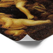 Poster Caravage - Léda et le Cygne (Coin)